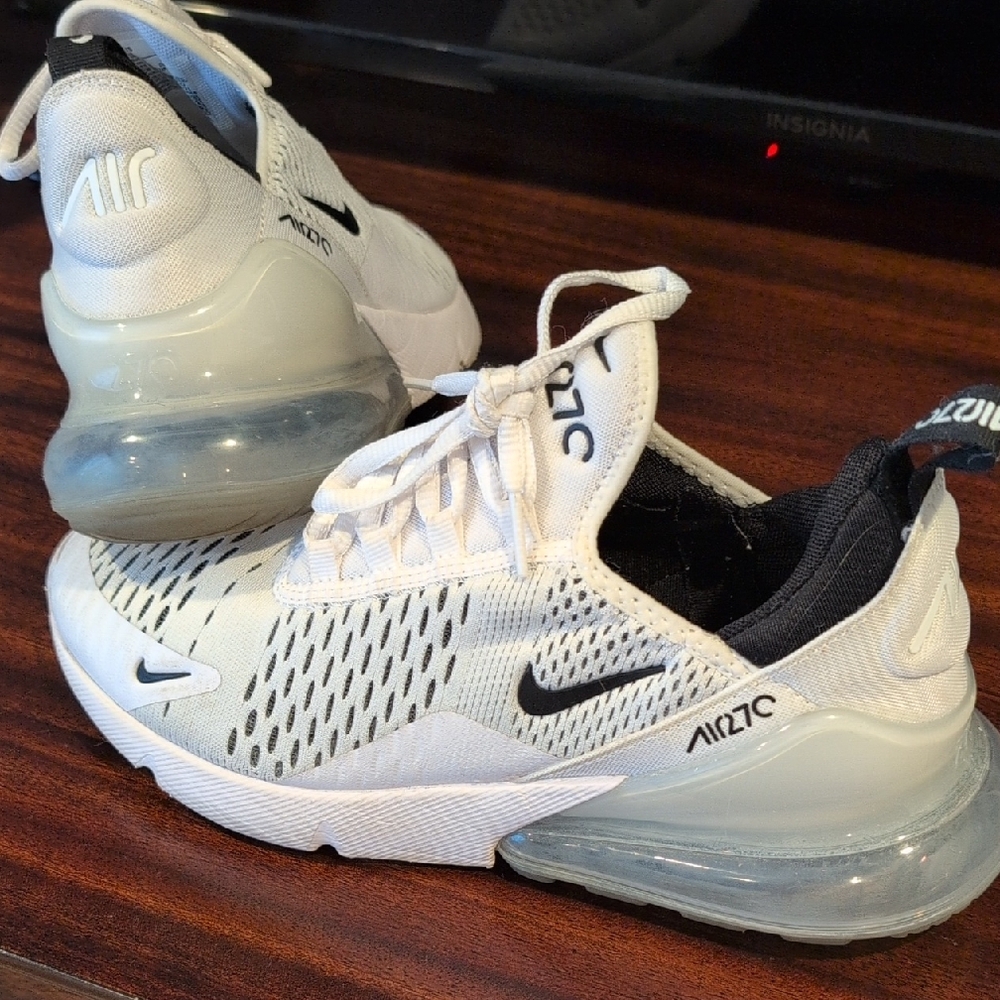 Nike Air Max 270 White and Black Sneakers